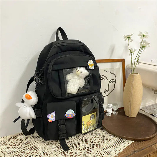 Harajuku Style Large-Capacity School Backpack
